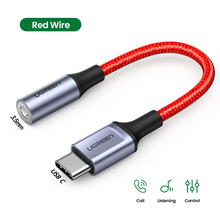 UGREEN USB Type C to 3.5mm Earphone USB C Cable USB C to 3.5 Headphone Adapter Audio Cable For Xiaomi Mi10 HUAWEI P30 Oneplus 9