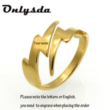 Rings 2022 Trend Korean Lover Lightning Anel For Man Women Jewelry Couple Christmas Gift on march 8 Anillos de Matrimonio