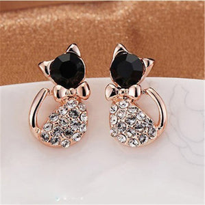 2022 New Jewelry Fashion Gold Color Bowknot Cube Crystal Earring Square Bow Earrings For Women Pretty Gift